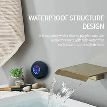 Load image into Gallery viewer, VIKEFON Portable Bluetooth Audio Ipx4 Waterproof Led Lights Bathroom Outdoor Large Suction Cup Can Be Adsorbed Wall Speaker
