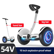 Load image into Gallery viewer, 8/10 inch 36/54V Kids Adult Smart Handle Leg Bar Electric Scooter 2 Wheel Stand Up Self Balancing Hoverboard custom
