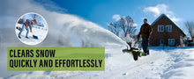 Load image into Gallery viewer, Deli Steelite 42V 20" Cordless Snow Blower – 850 Lbs/Min, Dual 4.0Ah Batteries &amp; Charger Included – Effortless Snow Removal

