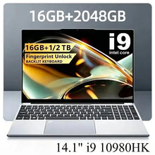 Load image into Gallery viewer, Intel Core i9 10980HK 14.1 Inch Pro Laptop 8C16T 2.4-5.3GHz 16MB 45W 32GB RAM 2TB M.2 SSD Gaming Notebook Office Fast New
