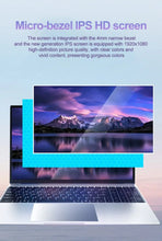 Load image into Gallery viewer, 15.6&quot; Ultra Slim Laptop 16GB RAM 2TB SSD Intel N3700 Notebook Gamer  1920*1080  Display Office Study Computer PC Windows 11 Pro
