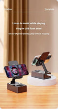 Load image into Gallery viewer, New Cell Phone Holder Stand With Bluetooth Speaker Adjustable Desktop
