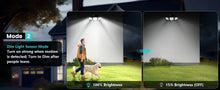 Load image into Gallery viewer, Three-Head Outdoor Waterproof Solar Light with 200+ LEDs and Motion Sensor Security Light for Porches, Garages, Yard Entrances,

