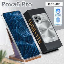 Load image into Gallery viewer, Pova 6 Pro Smartphone 22GB+2TB 7.3 inch Large Screen 8000mAh 4G 5G Dual SIM Cellphone 108MP Camera 10 Core Chip Super Game Phone
