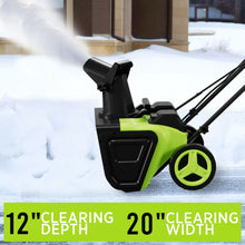Load image into Gallery viewer, Deli Steelite 42V 20" Cordless Snow Blower – 850 Lbs/Min, Dual 4.0Ah Batteries &amp; Charger Included – Effortless Snow Removal
