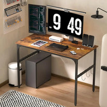 Load image into Gallery viewer, Water Proof Writing Work Adjustable Feet Computer Desk for Small Space/Home Office/Dormitory, 43 Inch
