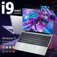Load image into Gallery viewer, New Arrival Windows 11 i9 Laptop Intel Core i9 8950HK Gaming Laptops 16GB DDR4 1TB SSD Notebook PC Gamer Computer Notebook PC
