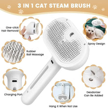 Load image into Gallery viewer, Upgraded Pet Spray Grooming Comb Steamy Floating Hair Removal Cleaning Steam Brush Styling for Dogs Cats Accessories
