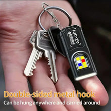 Load image into Gallery viewer, Powerful Mini COB LED Keychain Flashlight USB C Rechargeable Hanging Work Light Waterproof Keyring Camping Walking Pocket Lamp
