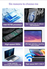 Load image into Gallery viewer, 15.6&quot; Ultra Slim Laptop 16GB RAM 2TB SSD Intel N3700 Notebook Gamer  1920*1080  Display Office Study Computer PC Windows 11 Pro
