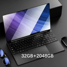 Load image into Gallery viewer, 15.6 Inch Laptop 32GB Ram 2TB SSD Windows 11 Notebook Pc Gamer Intel N5095 Office Computer with Backlit Fingerprint Wifi Camera
