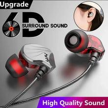 Load image into Gallery viewer, T2000 Waterproof Sports Binaural Wired Headset HIFI Metal Bass Earbud Headphone Sport Stereo Sound Noise Reduction Headset
