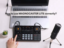 Load image into Gallery viewer, MaonoCaster Audio Interface Podcast Studio Sound Card Kit with Microphone for Live Streaming Recording Youtube PC\Phone,AM200-S1
