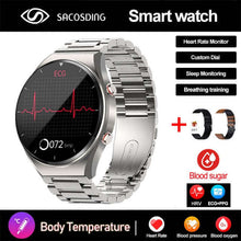 Load image into Gallery viewer, Healthy Blood Sugar Smart Watch Men ECG+PPG Precise Body Temperature Heart Rate Monitor Smartwatch HRV Blood Pressure Watch 2023
