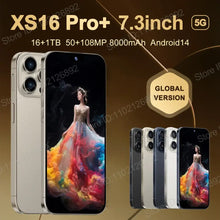 Load image into Gallery viewer, Original For Brand New XS16 Pro+  Smartphone 7.3 inch Full Screen 4G 5G Cell Phone 8000mAh Mobile Phones Global Version
