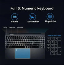 Load image into Gallery viewer, 15.6 Inch Laptop 32GB Ram 2TB SSD Windows 11 Notebook Pc Gamer Intel N5095 Office Computer with Backlit Fingerprint Wifi Camera
