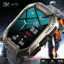 Load image into Gallery viewer, C20 Military Smart Watch Men Carbon Black Ultra Army Outdoor  2023
