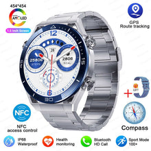 Load image into Gallery viewer, For Huawei Xiaomi NFC Smart Watch Men GPS Tracker AMOLED 454*454 HD Screen Heart Rate ECG+PPG Bluetooth Call SmartWatch 2023 New
