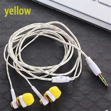 Load image into Gallery viewer, Double Earpiece 3.5mm Wired In-ear Stereo Bass Earphone Nylon Weave Cable Headset For Smartphone Laptop Gifts
