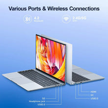 Load image into Gallery viewer, 15.6 Inch Laptop 32GB Ram 2TB SSD Windows 11 Notebook Pc Gamer Intel N5095 Office Computer with Backlit Fingerprint Wifi Camera
