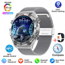 Load image into Gallery viewer, For Huawei Xiaomi NFC Smart Watch Men GPS Tracker AMOLED 454*454 HD Screen Heart Rate ECG+PPG Bluetooth Call SmartWatch 2023 New
