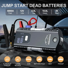 Load image into Gallery viewer, 12V Portable Car Jump Starter Automatic Battery Booster Charger
