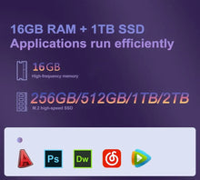 Load image into Gallery viewer, 15.6&quot; Ultra Slim Laptop 16GB RAM 2TB SSD Intel N3700 Notebook Gamer  1920*1080  Display Office Study Computer PC Windows 11 Pro
