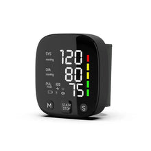 Load image into Gallery viewer, Yongrow Rechargeable Digital Wrist Blood Pressure Monitor Sphygmomanometer Tonometer Tensiometer Heart Rate Meter BP Monitor
