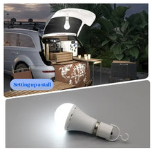 Load image into Gallery viewer, LED Rechargeable Bulb Light E27 7W 1500mAh Emergency Bulb 220V 110V for Home Power Outdoor Camping Failure Porch Garden Lamp
