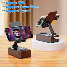 Load image into Gallery viewer, New Cell Phone Holder Stand With Bluetooth Speaker Adjustable Desktop
