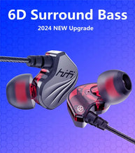 Load image into Gallery viewer, T2000 Waterproof Sports Binaural Wired Headset HIFI Metal Bass Earbud Headphone Sport Stereo Sound Noise Reduction Headset
