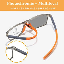 Load image into Gallery viewer, Smart Photochromic Presbyopia Glasses TR90 Sports Progressive Multifocal Reading Eyeglasses Finished Near Far Bifocal Eyewear
