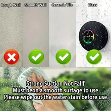 Load image into Gallery viewer, VIKEFON Portable Bluetooth Audio Ipx4 Waterproof Led Lights Bathroom Outdoor Large Suction Cup Can Be Adsorbed Wall Speaker
