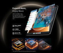 Load image into Gallery viewer, Teclast T65 Tablet 13.4" 2K 120Hz Android 16 Tablets Unisoc T7280 Octa Core Max 26GB RAM 128GB ROM 8000mAh 4G LTE
