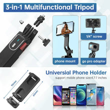 Load image into Gallery viewer, Ulanzi MA09 1.8m Selfie Stick Tripod for iPhone 11 12 13 14 15 Pro Max Phone with Remote Control with Panoramic Ball head Holder
