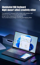 Load image into Gallery viewer, CRELANDER Intel laptop 15.6" +7" Touch Screen 32GB RAM 1TB SSD Backlit keyboard Windows 11 Notebook Computer Dual Screen Laptop
