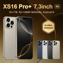 Load image into Gallery viewer, Original For Brand New XS16 Pro+  Smartphone 7.3 inch Full Screen 4G 5G Cell Phone 8000mAh Mobile Phones Global Version
