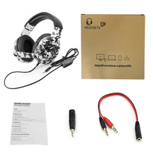 Load image into Gallery viewer, 3.5mm Wired Gaming Headphones With Microphone For Computer PS4 PS5 Xbox Bass Stereo PC High Sound Quality Wired Headset
