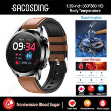 Load image into Gallery viewer, Sapphire Glass Smartwatch Blood Sugar Blood lipids Blood Pressure Body Temperature Health Monitoring Smart Watch for Men Clock
