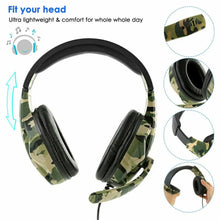 Load image into Gallery viewer, 3.5mm Wired Gaming Headphones With Microphone For Computer PS4 PS5 Xbox Bass Stereo PC High Sound Quality Wired Headset
