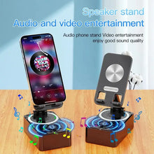 Load image into Gallery viewer, New Cell Phone Holder Stand With Bluetooth Speaker Adjustable Desktop
