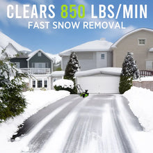 Load image into Gallery viewer, Deli Steelite 42V 20" Cordless Snow Blower – 850 Lbs/Min, Dual 4.0Ah Batteries &amp; Charger Included – Effortless Snow Removal
