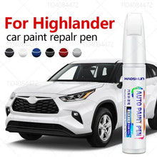 Load image into Gallery viewer, For Toyota Highlander 2001-2025 XU80 20 40 50 Paint Repair Pen Touch Up Scratch Remover DIY Car Accessories Black White Red Gray

