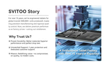 Load image into Gallery viewer, SVITOO's professional tablet manufacturing setup highlighting expertise and quality assurance for the 10.1 2025 Tablet Android 15 8-core 12GB RAM 128GB

