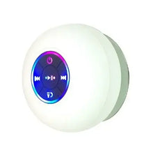 Load image into Gallery viewer, VIKEFON Portable Bluetooth Audio Ipx4 Waterproof Led Lights Bathroom Outdoor Large Suction Cup Can Be Adsorbed Wall Speaker
