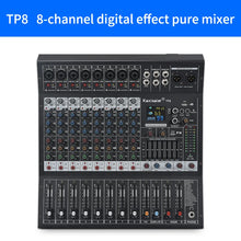Load image into Gallery viewer, 8/12 Channel Digital Mixer Audio Console 100 DSP Effects Bluetooth USB MP3 DJ Reverberation Sound Mixing Console
