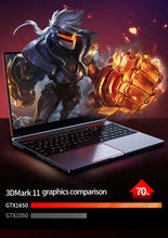 Load image into Gallery viewer, New 16.1 inch Gaming Laptop Intel Core i9-10885H i7-10750H GTX 1650 4G Mini PC Windows 10/11 64GB  4TB SSD Ultra book Computer
