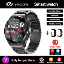 Load image into Gallery viewer, Healthy Blood Sugar Smart Watch Men ECG+PPG Precise Body Temperature Heart Rate Monitor Smartwatch HRV Blood Pressure Watch 2023
