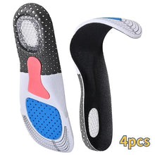 Load image into Gallery viewer, 6Pcs Orthopedic Insoles for Feet Arch Support Plantar Fasciitis Orthopedic Insole Silicone Shock Absorbing Soft Running Cushion
