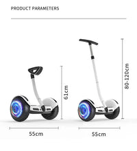 Load image into Gallery viewer, 8/10 inch 36/54V Kids Adult Smart Handle Leg Bar Electric Scooter 2 Wheel Stand Up Self Balancing Hoverboard custom
